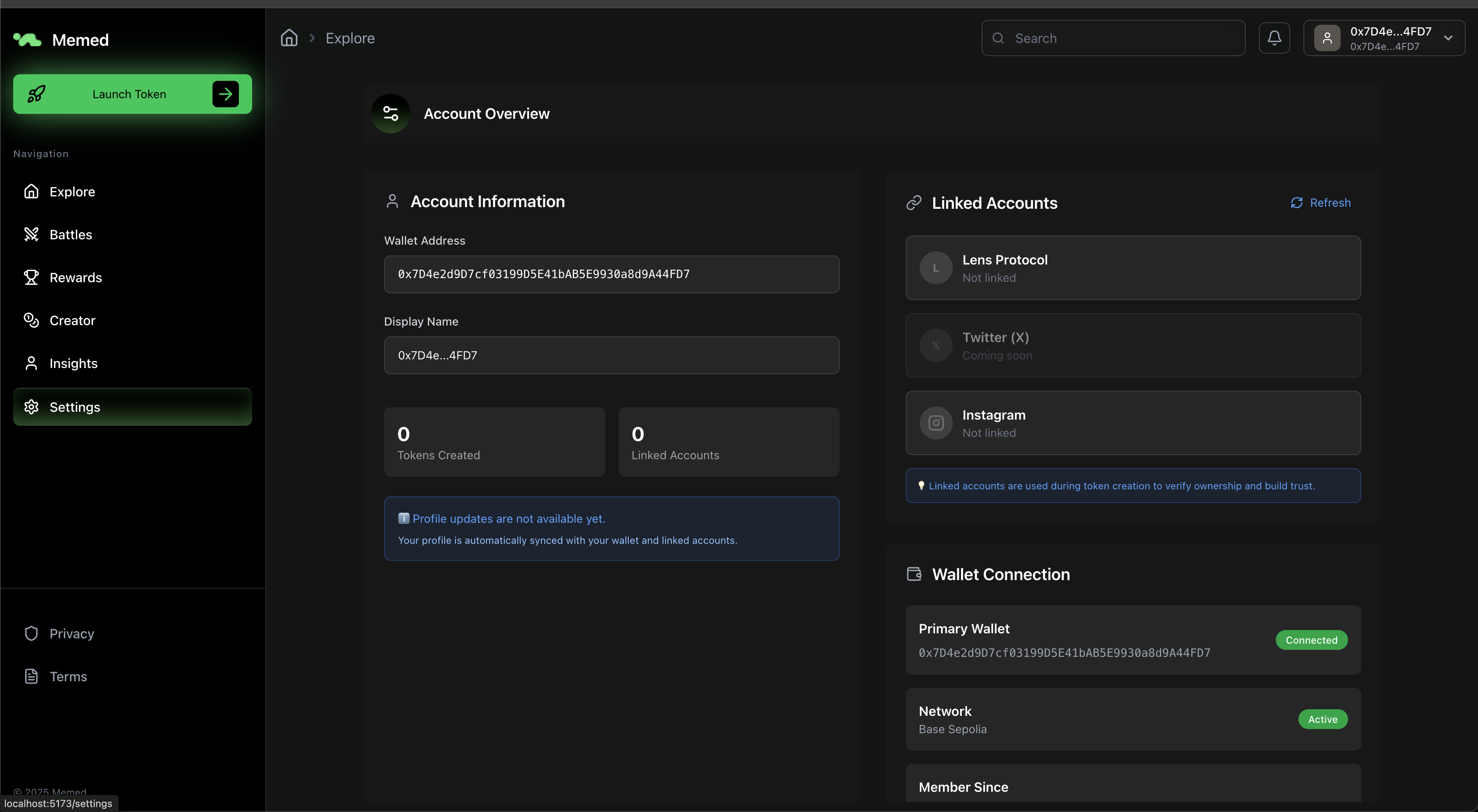 Navigate to Settings - Click profile icon and select Settings from dropdown